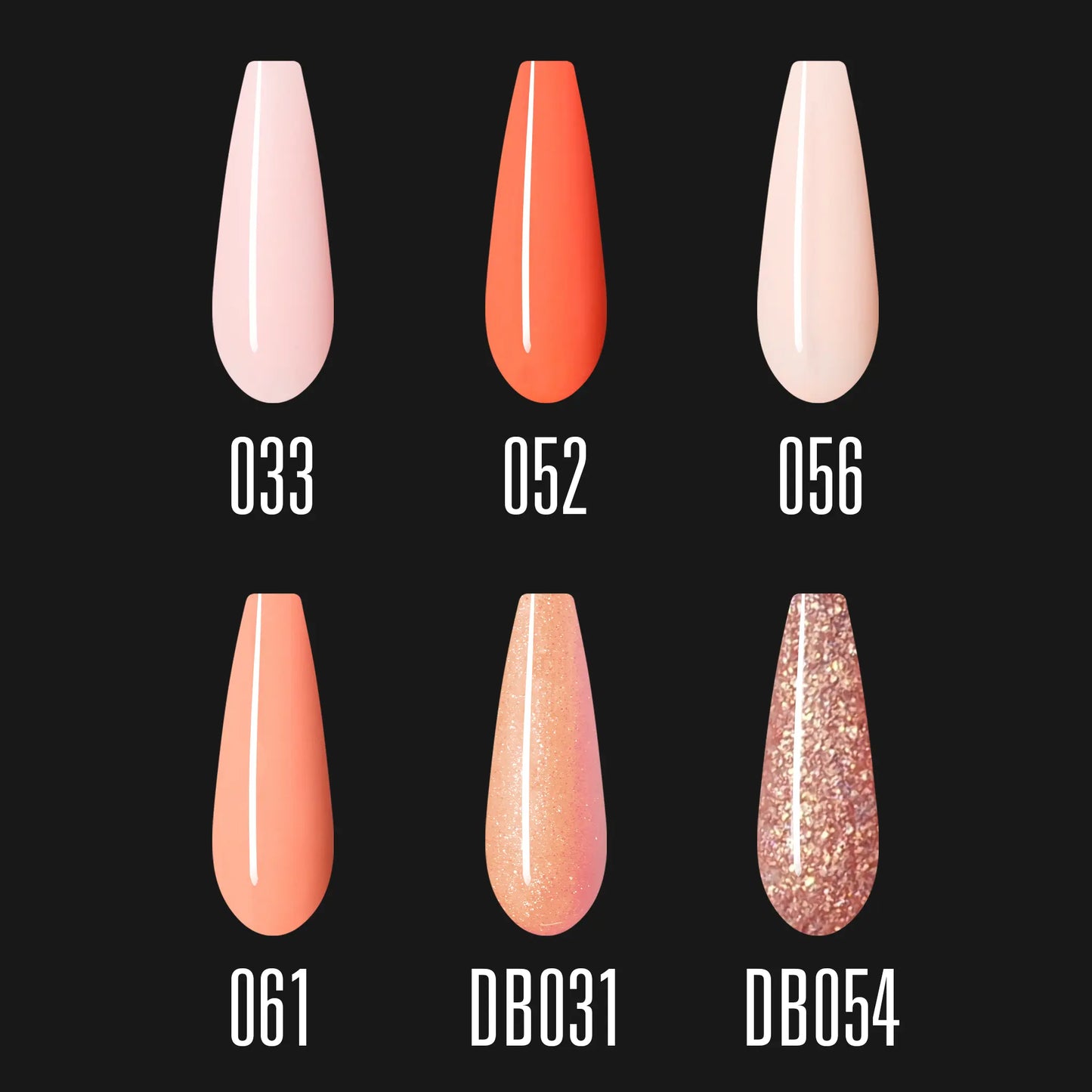 Gel Polish Set (6 pcs) Apricot