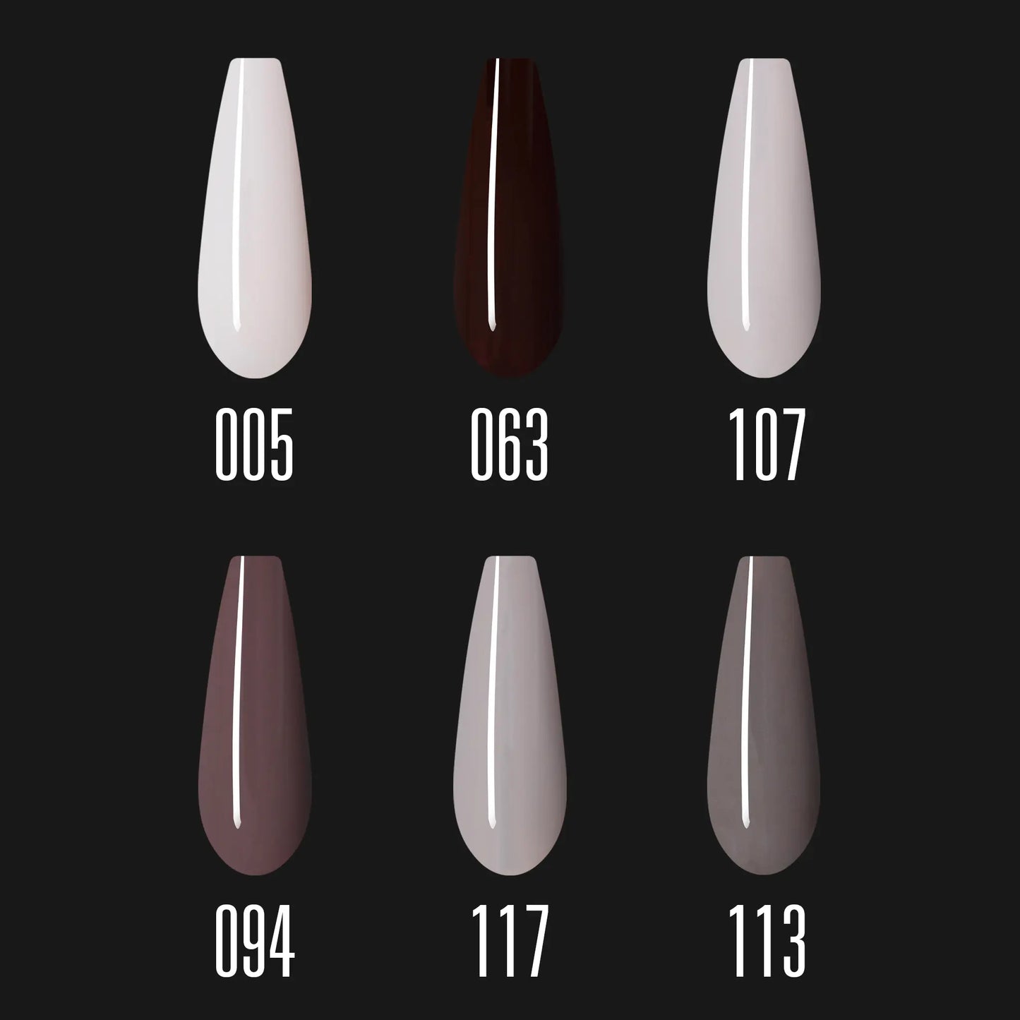 Gel Polish Set (6 pcs) Cappuccino