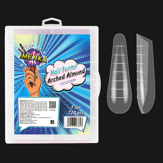 Nail Forms Imenka "Arched Almond", 120pcs
