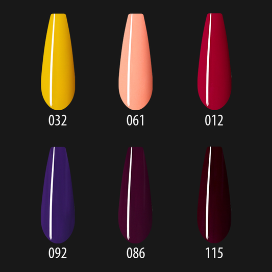 Gel Polish Set (6 pcs) Tropical sunset