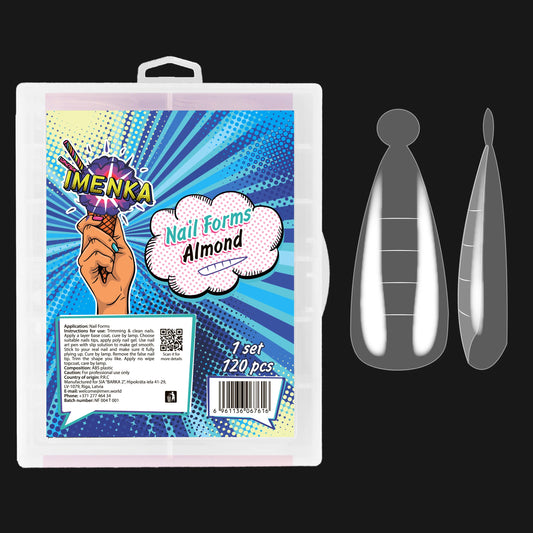 Nail Forms Imenka "Almond", 120pcs