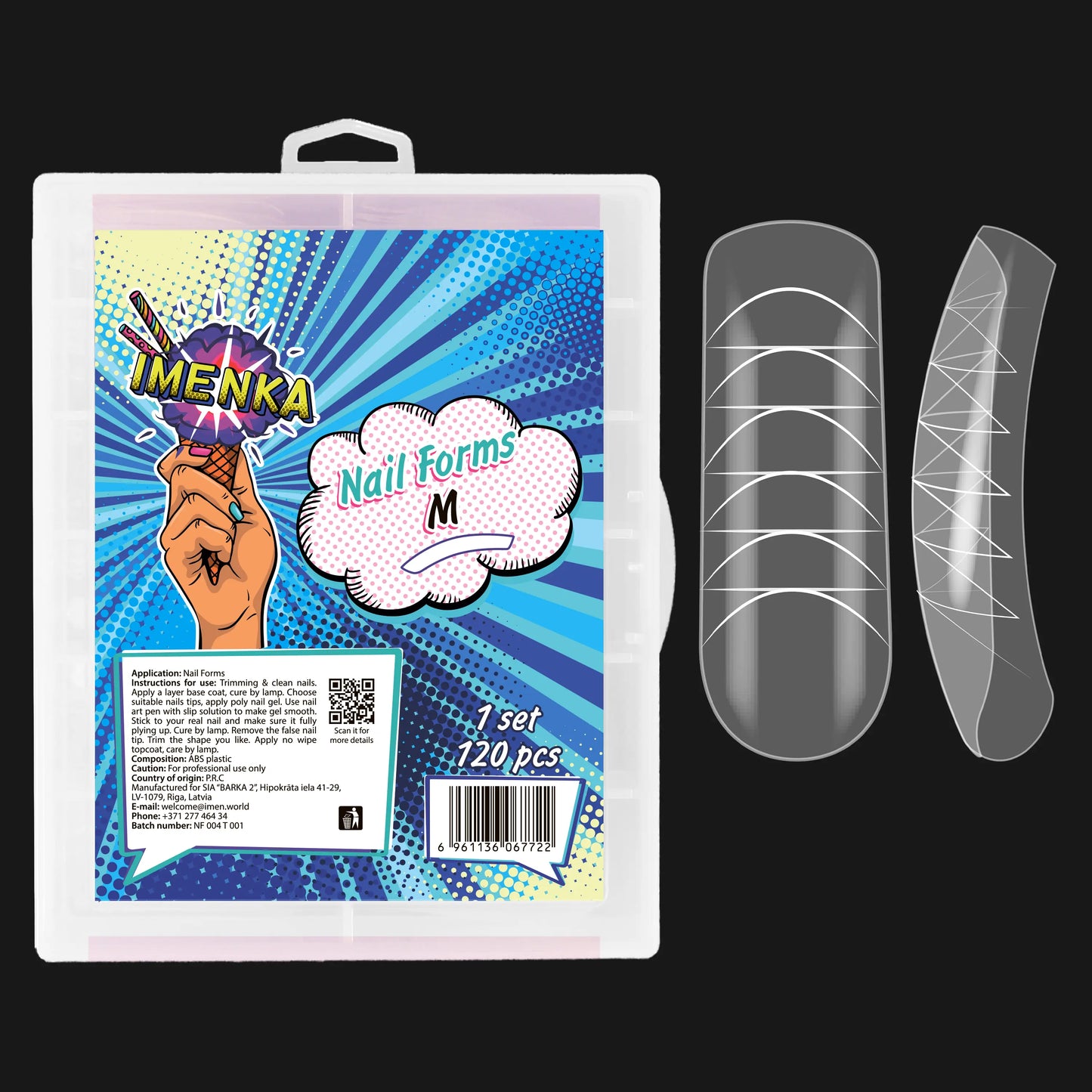 Capsules pour ongles Imenka « M », 120 pièces