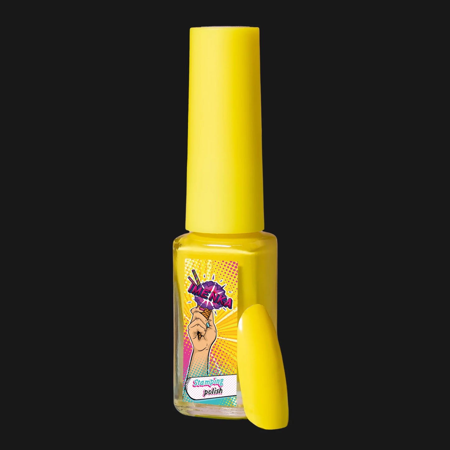 Stamping polish Imenka 007 Yellow, 6ml