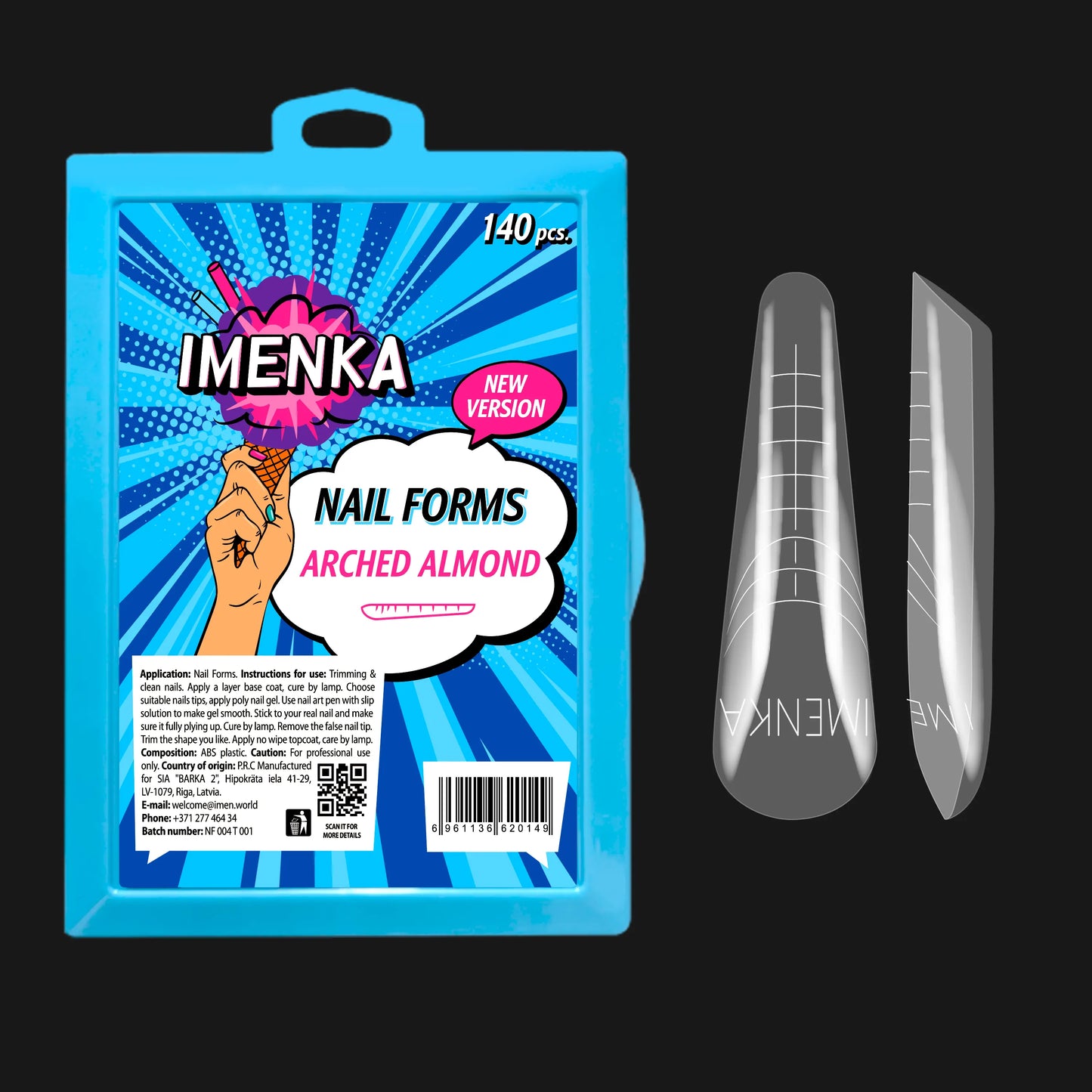 Capsules pour ongles Imenka « Amande arquée » Version 2