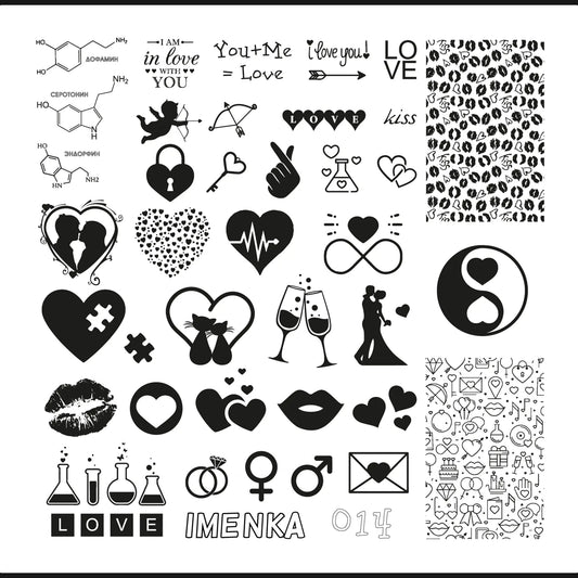 Set of Imenka Stamping plates 6*6